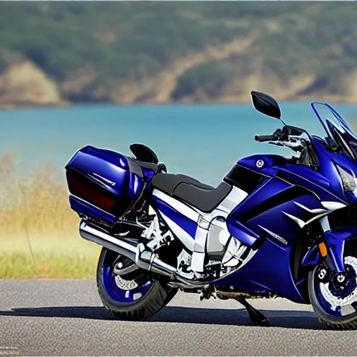 Image similar to yamaha FJR1300, award winning, 8k