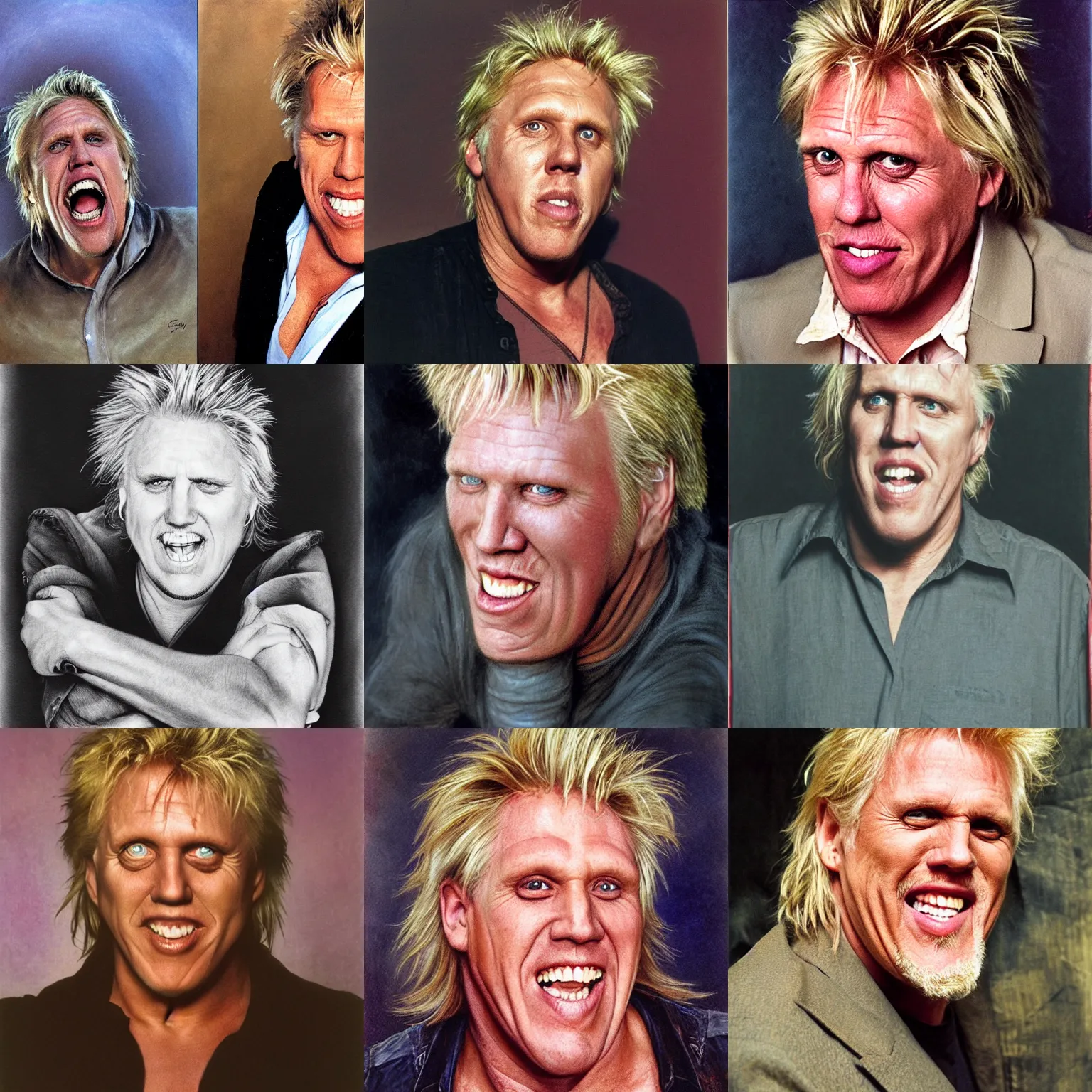 Prompt: Gary Busey by Brian Froud