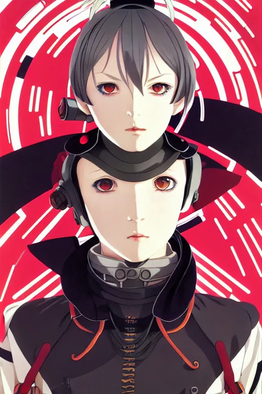 Image similar to last exile, ilya kuvshinov, anime illustration of reol, murata range, fine detail, perfect anime face, dramatic lighting, dynamic composition, moody, art deco, cel shading, rich texture, yoshinari yoh, alphonse mucha, takashi murakami, colorful