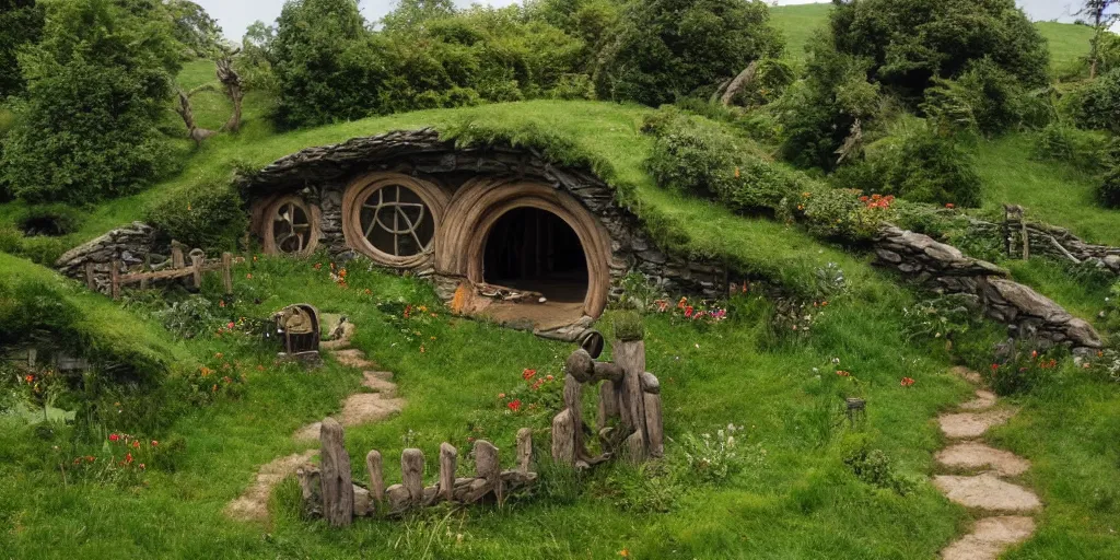 Prompt: hobbits shire