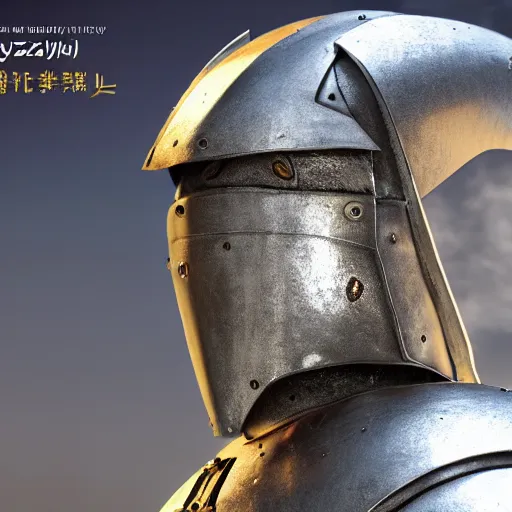 Prompt: miyazaki in a full medieval armor, looking at viewer, very detailed, octane render, portrait photography
