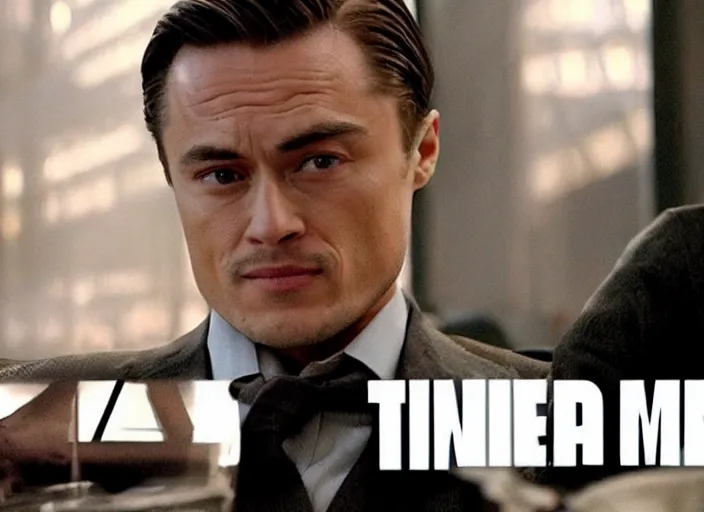 Prompt: when time freezes in Inception, movie still