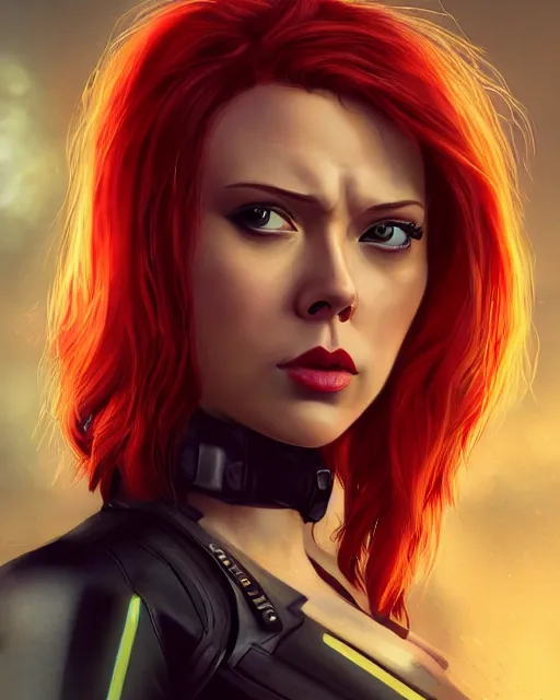 Image similar to photo of Natasha Romanoff by CD Projekt Red and Prywinko and gantzu, cyberpunk, vaporwave, Halter-top, face, cute, beautiful, realistic, perfect, extremely detailed, symmetrical face, large eyes, deviantart, Cyberpunk 2077, Blade Runner, hyper realistic, digital art, octane render, trending on artstation, artstationHD, artstationHQ, unreal engine, 4k, 8k