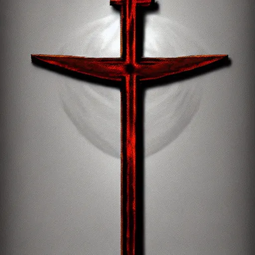 Prompt: pinned to the cross, white background, digital art