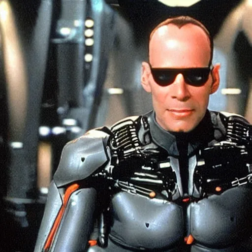 Prompt: locutus of borg being fabulous, broadway style