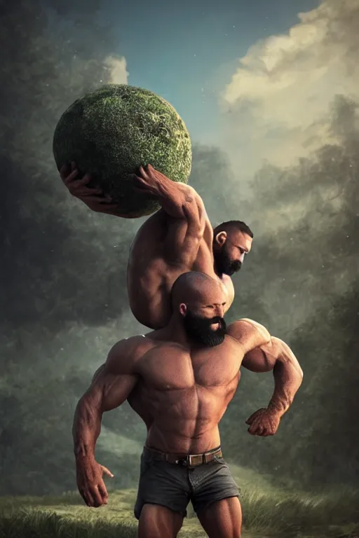 prompthunt: gigachad luigi bodybuilder fighting like saitama wearing a suit  in the mountain, fantasy character portrait, ultra realistic, anime key  visual, full body concept art like ernest khalimov, intricate details,  highly detailed