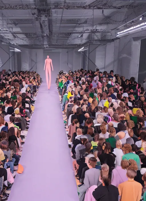 Image similar to hyperrealistic and heavy detailed balenciaga runway show of rick and morty , Leica SL2 50mm, vivid color, high quality, high textured, real life