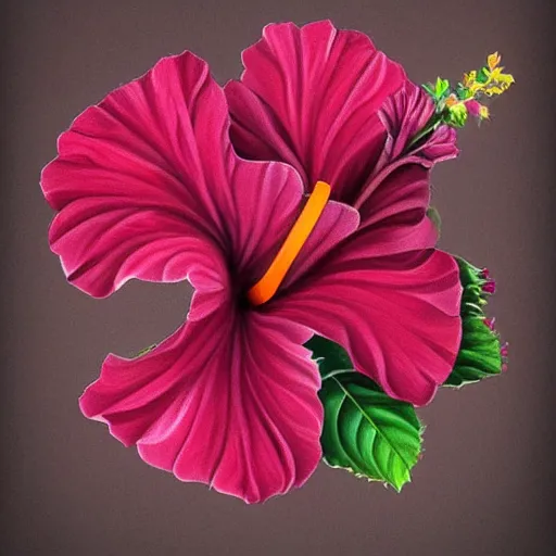 Image similar to hibiscus tea, digital art, trending on artstation,