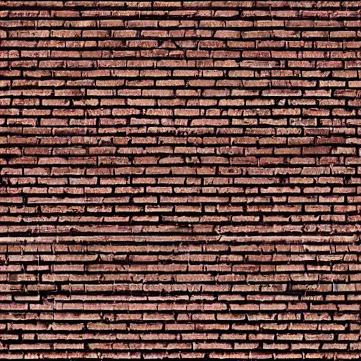 Prompt: an albedo texture of brick wall, flat lighting, top - down photograph