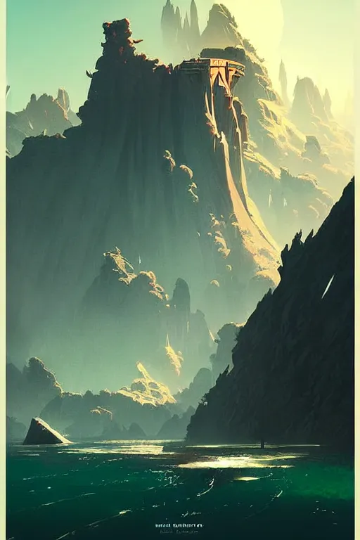 Image similar to greg rutkowski travel poster