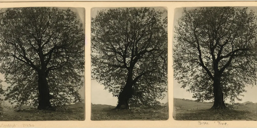 Prompt: stereoscopic image of a tree