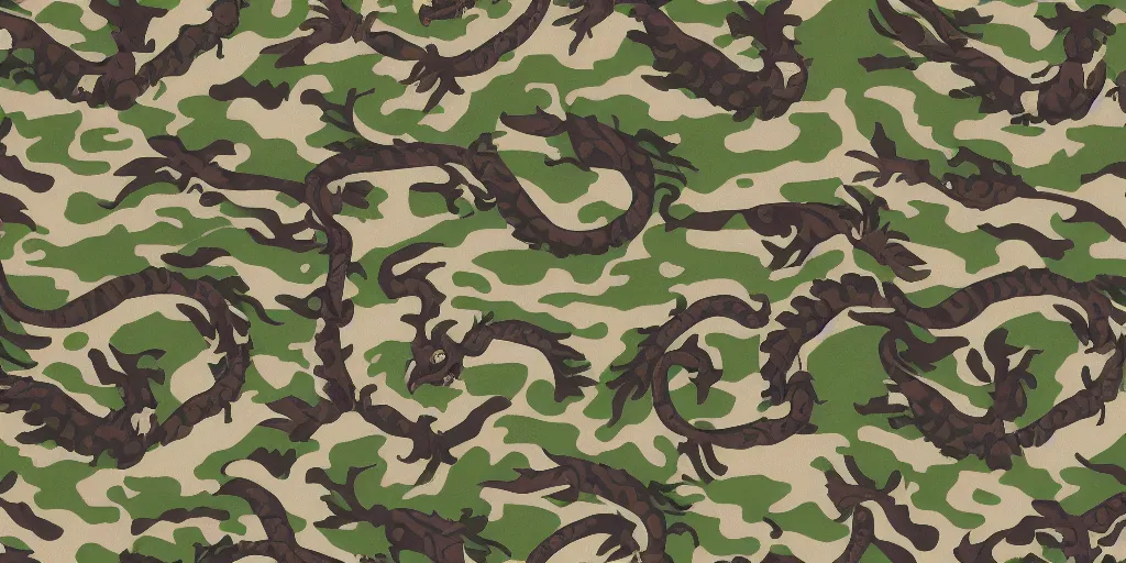 Image similar to ancient dragon camo pattern