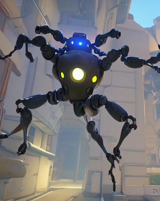 Prompt: robot spider in overwatch