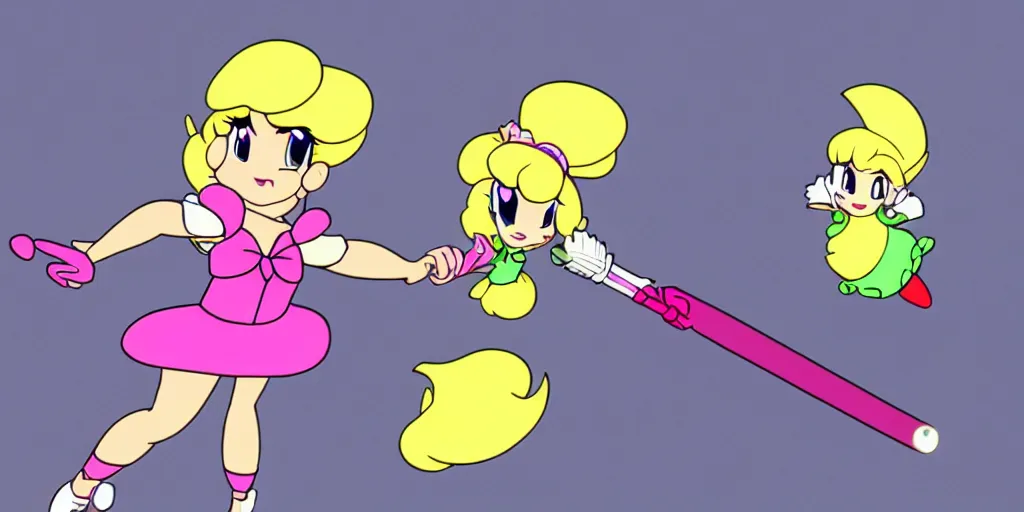 Image similar to PrincessPeach in the Style of Minus8