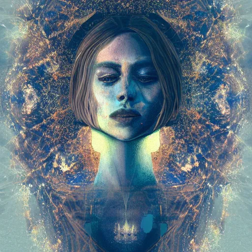 Prompt: The one standing in infinite glory is you; the one fallen from grace is also you. What matters is ‘you’ and not the state of you, illustration, highly detailed, digital painting, wallpaper