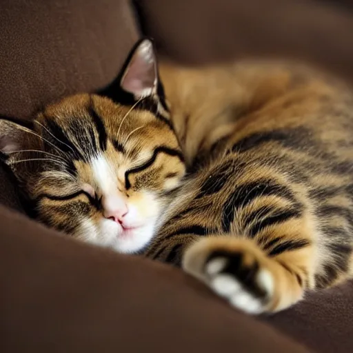 Image similar to sleeping cute cat