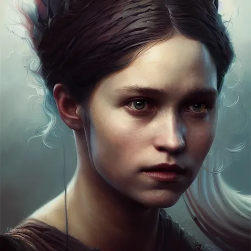 Image similar to the mother of dragons, beautiful oil painting, high detail, oil painting, greg rutkowski, charlie bowater, beeple, unreal 5, daz, hyperrealistic, octane render, rpg portrait, dynamic lighting, fantasy art, beautiful face