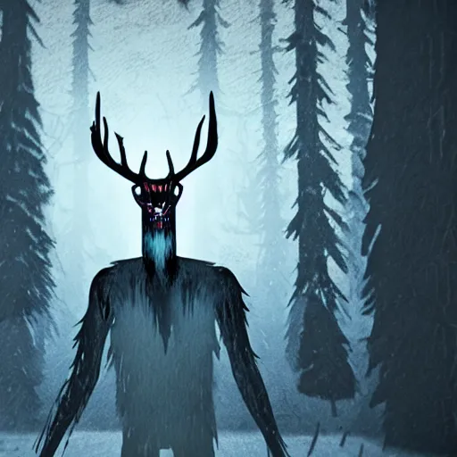 Image similar to until dawn wendigo