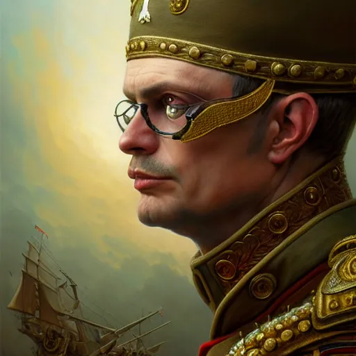 Image similar to general sam dressed as napoleon, intricate, highly detailed, centered, digital painting, artstation, concept art, smooth, sharp focus, illustration, artgerm, tomasz alen kopera, peter mohrbacher, donato giancola, joseph christian leyendecker, wlop, boris vallejo