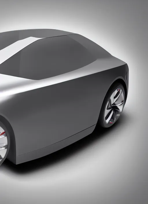 Prompt: clear photorealistic product picture of a realistic cube shaped car