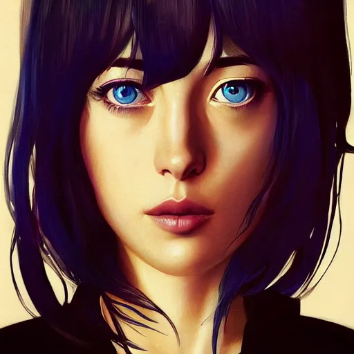 Image similar to dakota johnson as manga girl, realistic shaded perfect face, fine details. anime. realistic shaded lighting poster by ilya kuvshinov katsuhiro otomo ghost - in - the - shell, magali villeneuve, artgerm, jeremy lipkin and michael garmash and rob rey