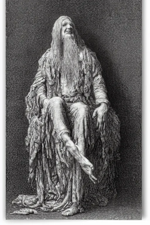 Image similar to a muppet by Gustave Dore