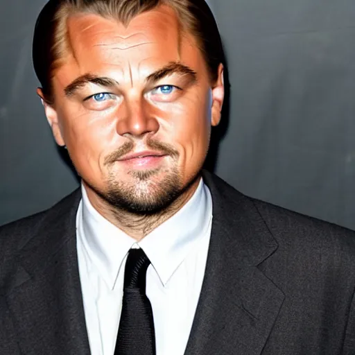 Prompt: leonardo dicaprio Mugshot