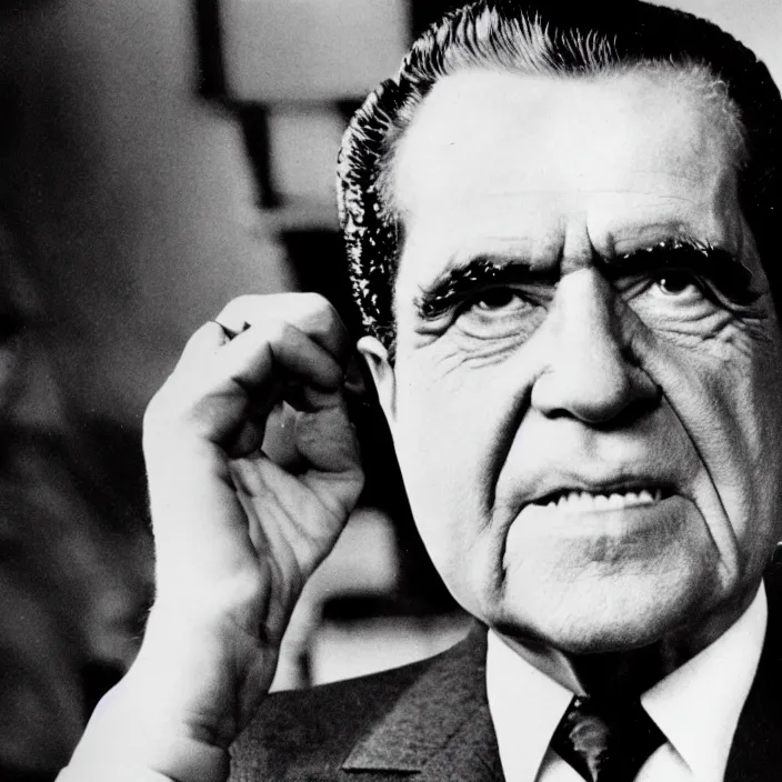Prompt: uv unwrapped richard nixon