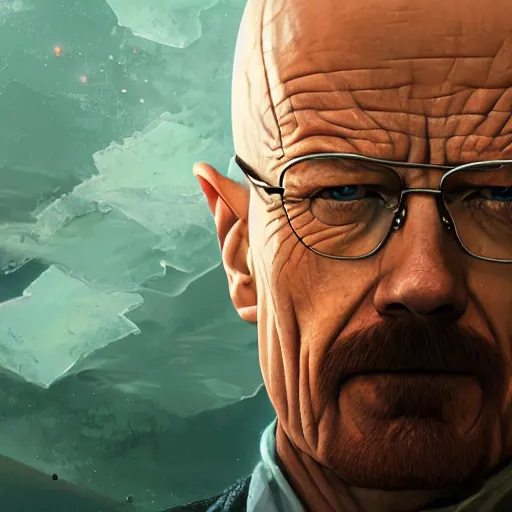 Prompt: walter white, hyper detailed, digital art, trending in artstation, cinematic lighting, studio quality, smooth render, unreal engine 5 rendered, octane rendered, art style by klimt and nixeu and ian sprigger and wlop and krenz cushart