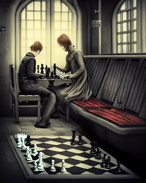 Chess Players during Gameplay at a Local Tournament Editorial Photography -  Image of couple, chessmen: 112934872