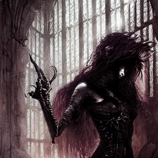 Prompt: gothic kitten, darkwave, darksynth, portrait, sharp, digital matte painting, art by luis royo, greg rutkowski, wlop, dramatic lighting, trending on artstation