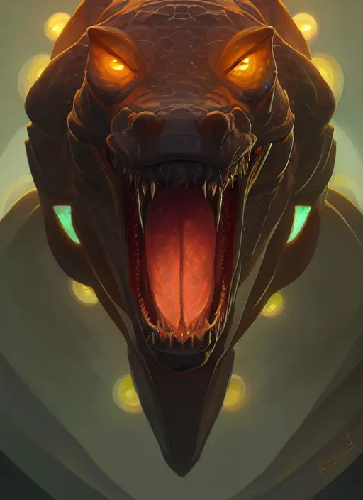 Image similar to symmetry!! portrait of renekton, league of legends, glowing lights!! intricate, elegant, highly detailed, digital painting, artstation, concept art, smooth, sharp focus, illustration, art by artgerm and greg rutkowski and alphonse mucha