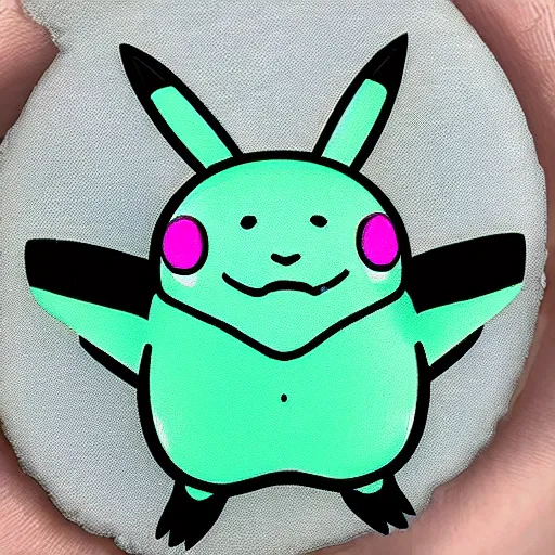 Image similar to a slime Pikachu