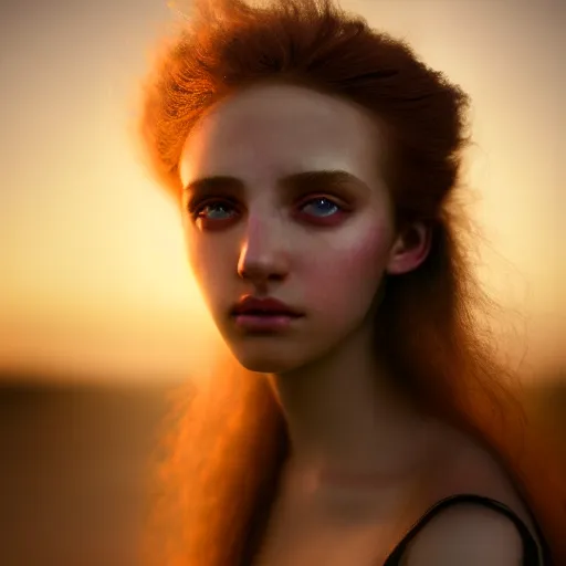 Image similar to photographic portrait of a stunningly beautiful renaissance emo female in soft dreamy light at sunset, contemporary fashion shoot, by edward robert hughes, annie leibovitz and steve mccurry, david lazar, jimmy nelsson, breathtaking, 8 k resolution, extremely detailed, beautiful, establishing shot, artistic, hyperrealistic, beautiful face, octane render