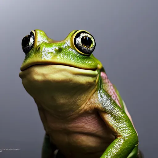 Prompt: hyperrealistic dslr film still of info wars alex jones disguised as ( frog ), stunning 8 k octane comprehensive 3 d render, inspired by istvan sandorfi & greg rutkowski & unreal engine, perfect symmetry, dim volumetric cinematic lighting, extremely hyper - detailed, extremely lifelike attributes & lifelike texture, intricate, masterpiece, artstation, stunning