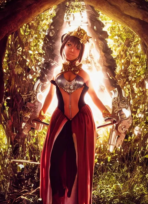 Image similar to a full portrait photo of real - life princess garnet final fantasy ix character, f / 2 2, 3 5 mm, 2 7 0 0 k, lighting, perfect faces, award winning photography.