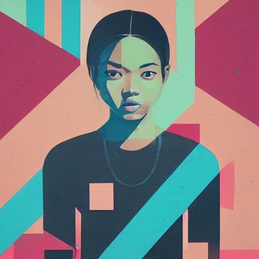 Prompt: Gyalis painting by Sachin Teng, asymmetrical, Organic Painting , Matte Painting, geometric shapes, hard edges, graffiti, street art,:2 by Sachin Teng:4