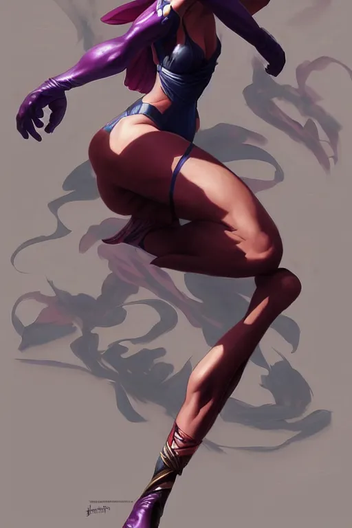 Image similar to Juri Han from street fighter, intricate, elegant, dynamic pose, highly detailed, digital painting, artstation, concept art, matte, sharp focus, illustration, art by Artgerm and Greg Rutkowski and Alphonse Mucha