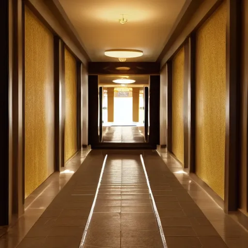 Image similar to the hotel hallway i dreamed about