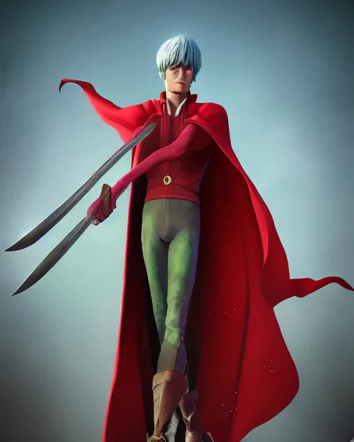 Prompt: an epic comic book style full body portrait painting of Dante of castlevenia, elegant, character design by Mark Ryden and Pixar and Hayao Miyazaki, unreal 5, DAZ, hyperrealistic, octane render, cosplay, RPG portrait, dynamic lighting, intricate detail, summer vibrancy, cinematic