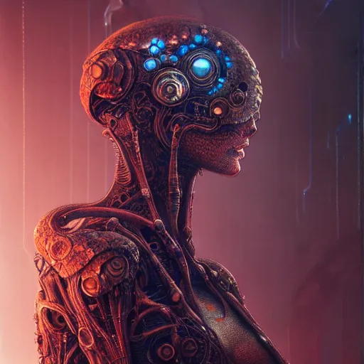 Image similar to a highly detailed long shot photo of cyberpunk female character by ayami kojima, beksinski, giger, intricate, digital painting, artstation, intricate, concept art, smooth, sharp focus, illustration