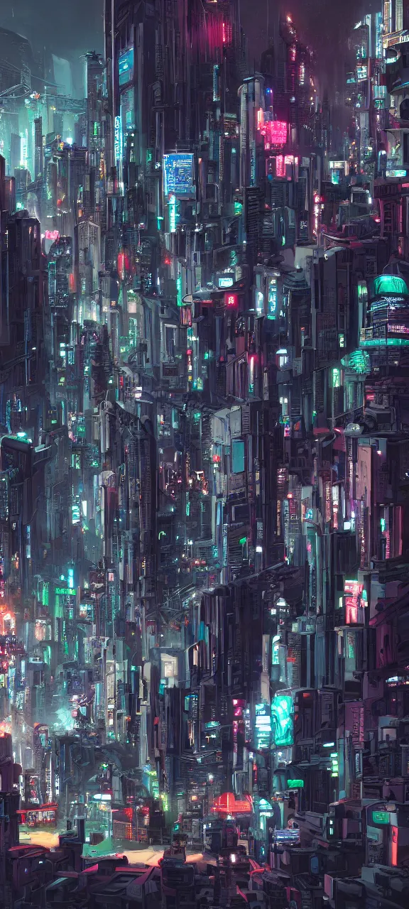 Image similar to Cyberpunk City, by Bjorn Barends