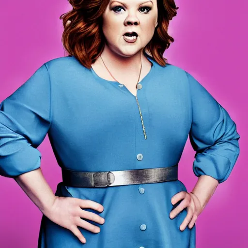 Prompt: melissa mccarthy as ricky gervais