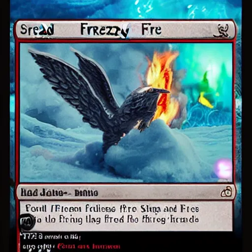 Prompt: freezing fire