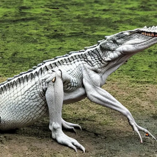 Image similar to Photomorph that fuses a crocodile with a wolf