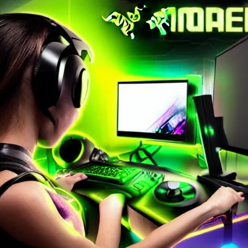 Image similar to Razer gaming woman