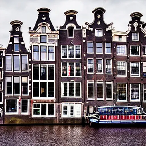 Prompt: a beautiful photo of Amsterdam, award winning, very detailed, cinematic atmospheric masterpiece