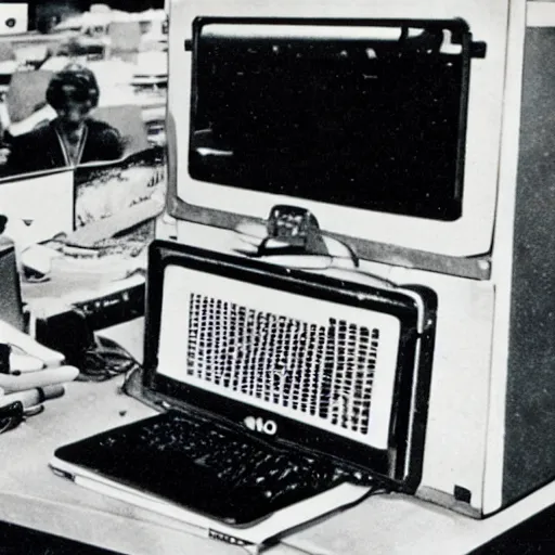 Prompt: an vintage photo of the maizemoviemaker computer