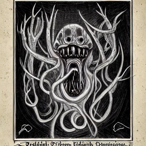 Image similar to a portrait of an eldritch horror