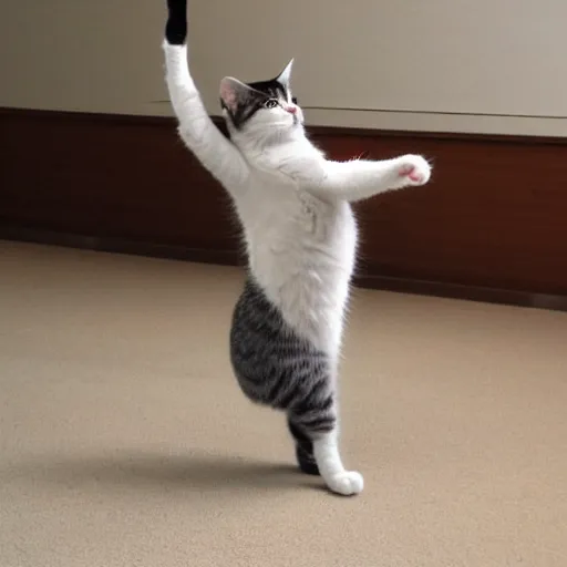 Image similar to cat dancing